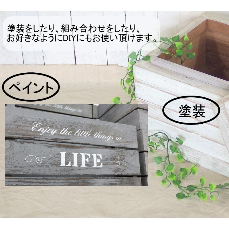 セール実施中！りんご木箱 表面仕上げ×2箱セット DIYに最適