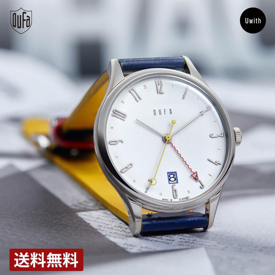 公式ストア】 ドゥッファ DUFA メンズ 腕時計 ホワイト クォーツ  