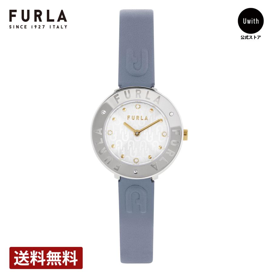 FURLA シルバー 腕時計 ストーン付き FURLA（フルラ） 【正規販売店】[トートバッグプレゼント] 腕時計
