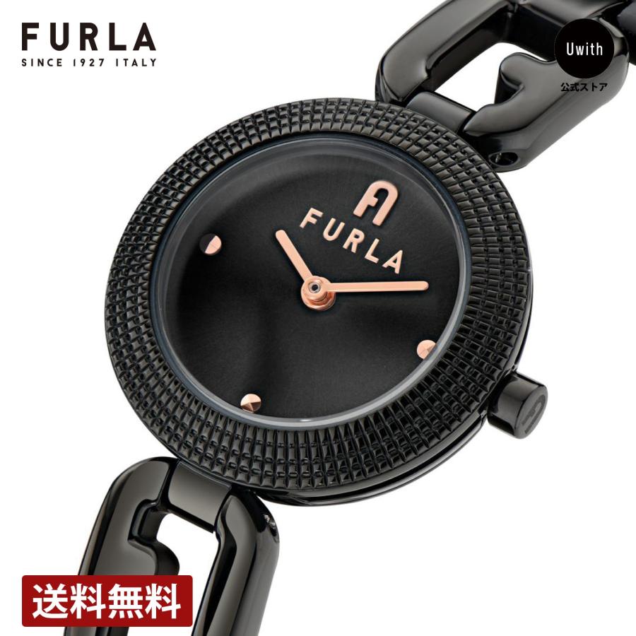 【新品未使用 送料込】FURLA ソーラー腕時計 シルバー/ブラック FURLA（フルラ） 【正規販売店】[トートバッグプレゼント] レディース