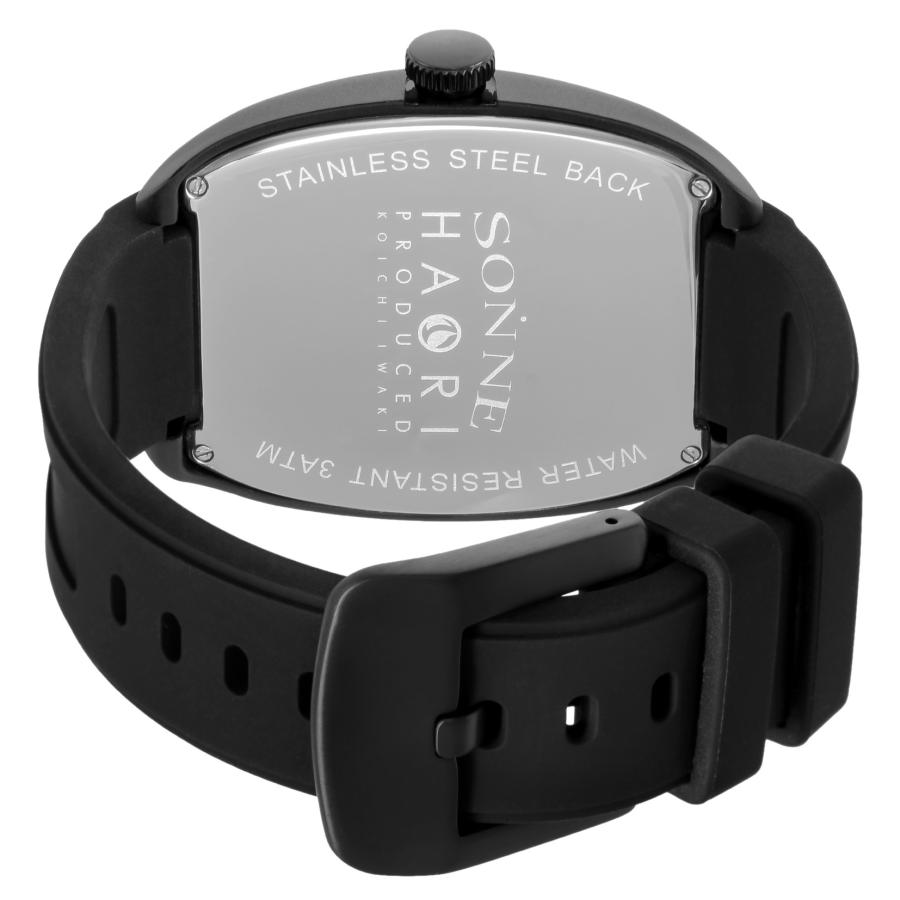 メンズ 腕時計  SONNE ゾンネ H020 クォーツ  ブラック H020BK-RD  ブランド  新生活｜world-wide-watch｜04