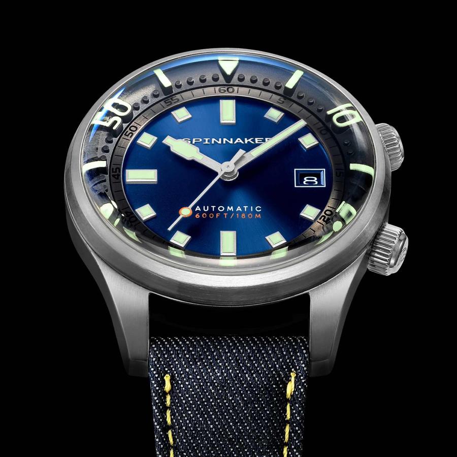 公式ストア メンズ 腕時計 SPINNAKER スピニカー ブラッドナー wena3自動巻スマートウォッチ機能 スイカ対応ブルー SP-5062-WN-DNM｜world-wide-watch｜09