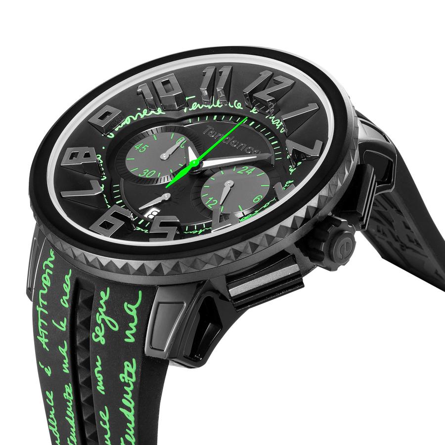 公式ストア メンズ 腕時計  TENDENCE テンデンス GULLIVER　ATTITUDE クォーツ  ブラック／グリーン TY046026  ブランド｜world-wide-watch｜04