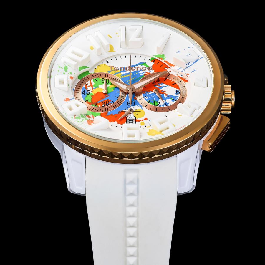 【ブランド直営店】[レビュー特典あり]テンデンス 腕時計 TENDENCEGULLIVER Splash ホワイト TY046034 爆買の画像