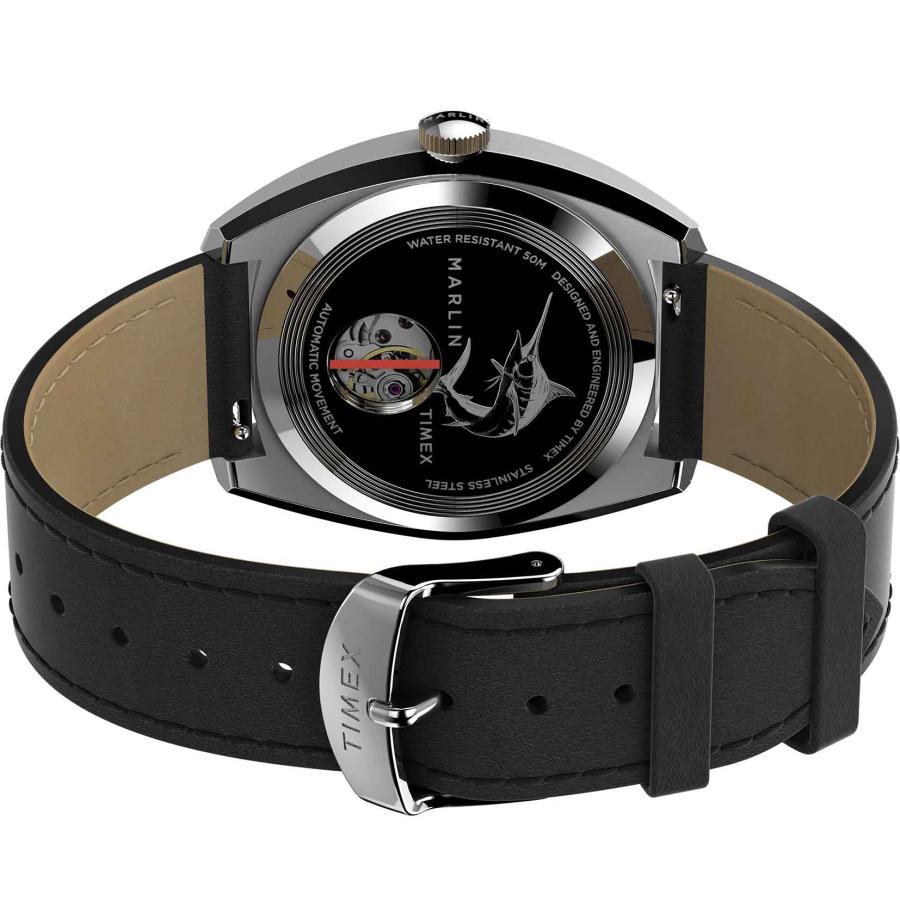 公式ストア メンズ 腕時計  TIMEX タイメックス マーリンジェット ブラック 自動巻  ブラック TW2V62100  ブランド｜world-wide-watch｜08