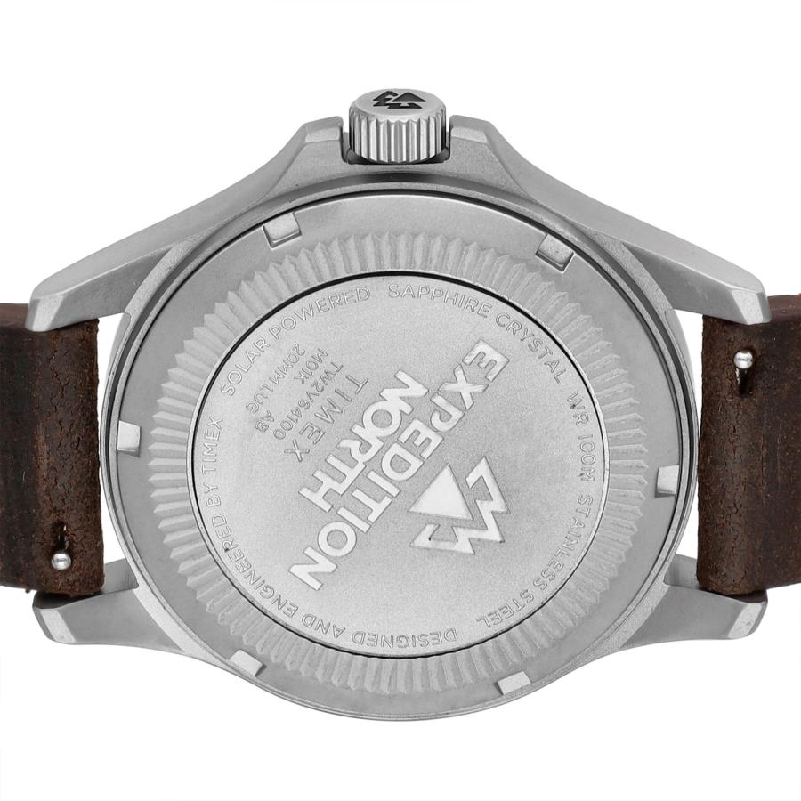 公式ストア メンズ 腕時計  TIMEX タイメックス エクスペディションノース ソーラー ブラウン ソーラークォーツ  ブラック TW2V64100｜world-wide-watch｜10