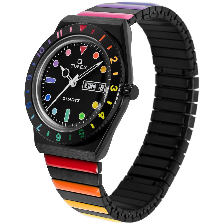 TIMEX（タイメックス） 【ブランド直営店】[レビュー特典あり]タイメックス 腕時計 TIMEX Qレインボー TW2V65900 ブラック ...