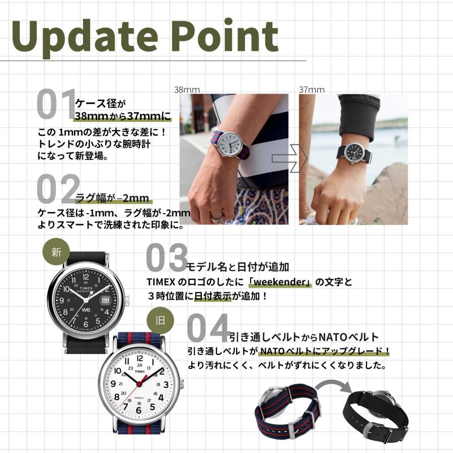 TIMEX 《2024年秋冬新作》腕時計 タイメックス ウィークエンダー TIMEX 《2024年秋冬新作》腕時計 タイメックス ウィークエンダー