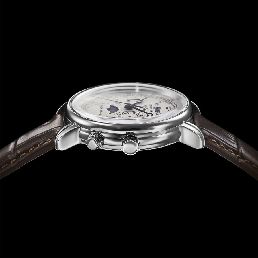 【ブランド直営店】[レビュー特典あり]腕時計 ZEPPELIN ツェッペリン 100 YEARS ZEPPELIN 36mm MOON PHASE クォーツ シルバー 7635-1 爆買の画像