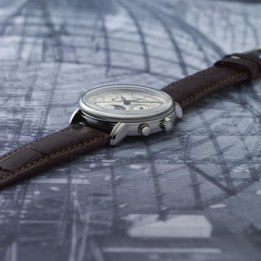【ブランド直営店】[レビュー特典あり]腕時計 ZEPPELIN ツェッペリン 100 YEARS ZEPPELIN 36mm MOON PHASE クォーツ シルバー 7635-1 爆買の画像