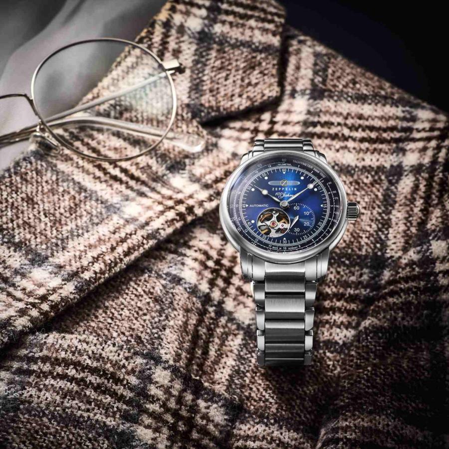 zeppelin 100周年記念モデル 腕時計 ネイビー ほぼ未使用 ZEPPELIN 【ブランド直営店】[レビュー特典あり] ツェッペリン