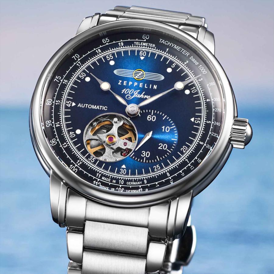 zeppelin 100周年記念モデル 腕時計 ネイビー ほぼ未使用 ZEPPELIN 【ブランド直営店】[レビュー特典あり] ツェッペリン