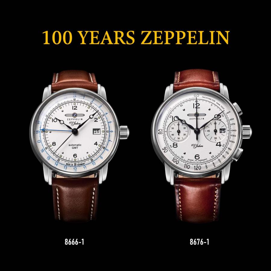 公式ストア メンズ 腕時計  ZEPPELIN ツェッペリン 100years クォーツ  アイボリー 8676-1  ブランド｜world-wide-watch｜16