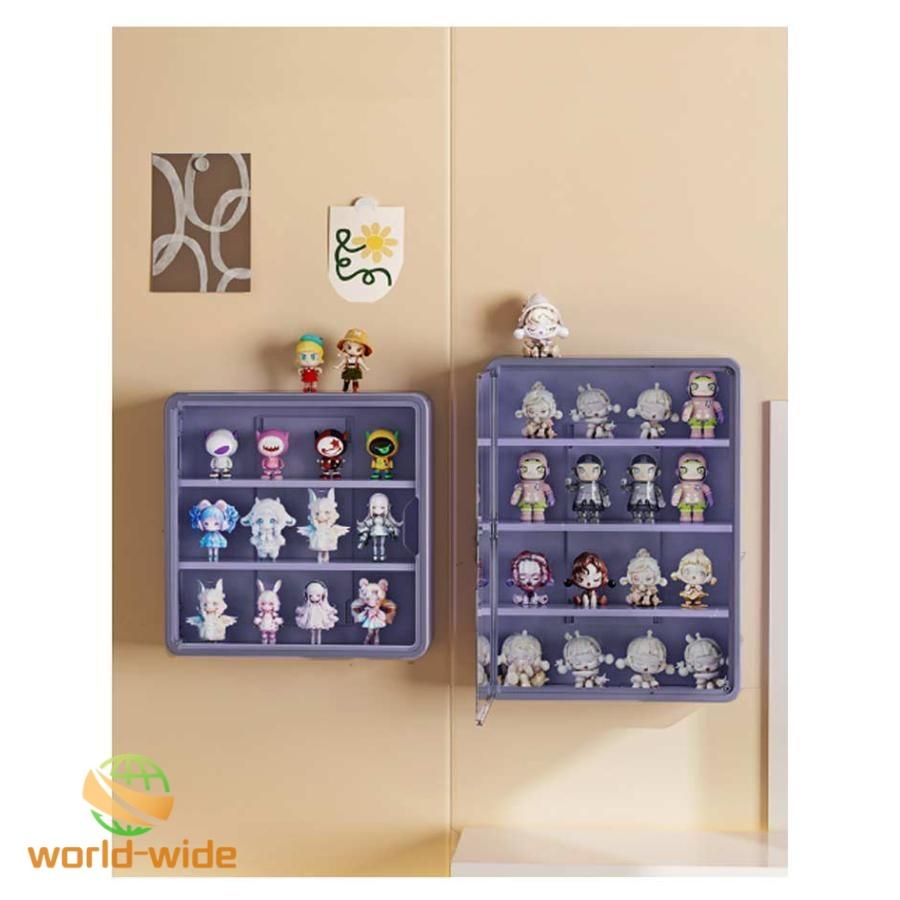 2個セット】コレクションケース 壁掛け 3段 4段 フィギュア棚