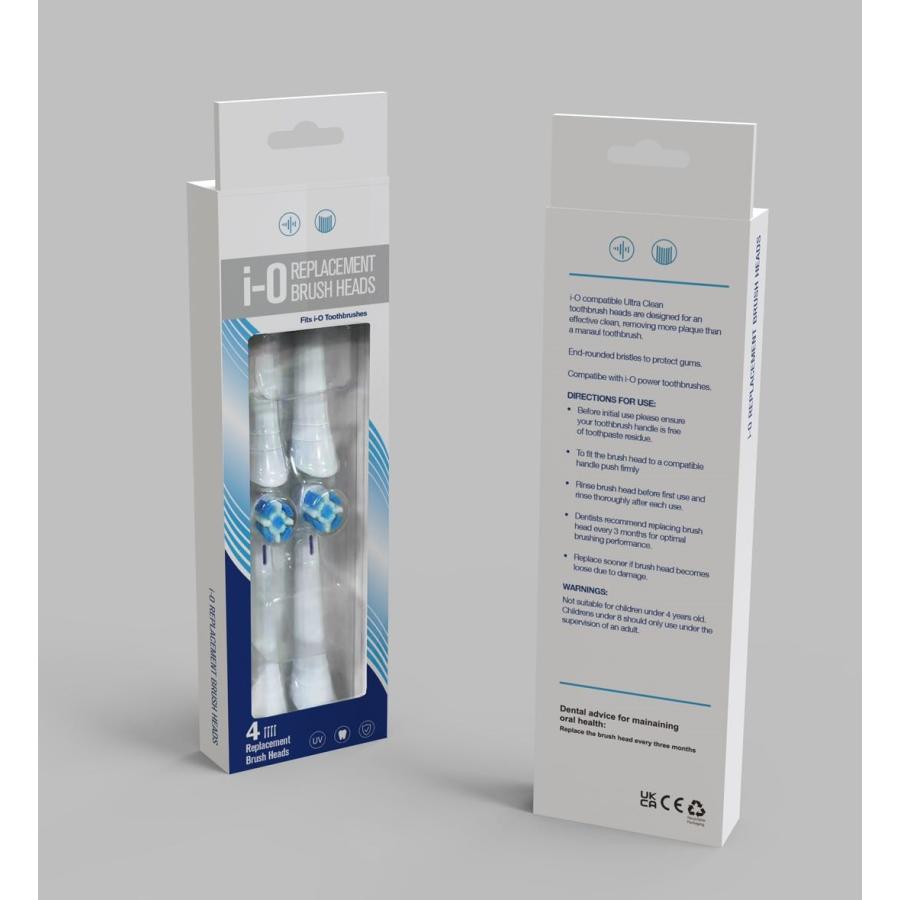 美品・BRAUN Oral-B iOシリーズ8 ホワイト・新品の替えブラシ オーラルB ブラウン ioシリーズ 替えブラシ 互換 Braun Oral-B 電動