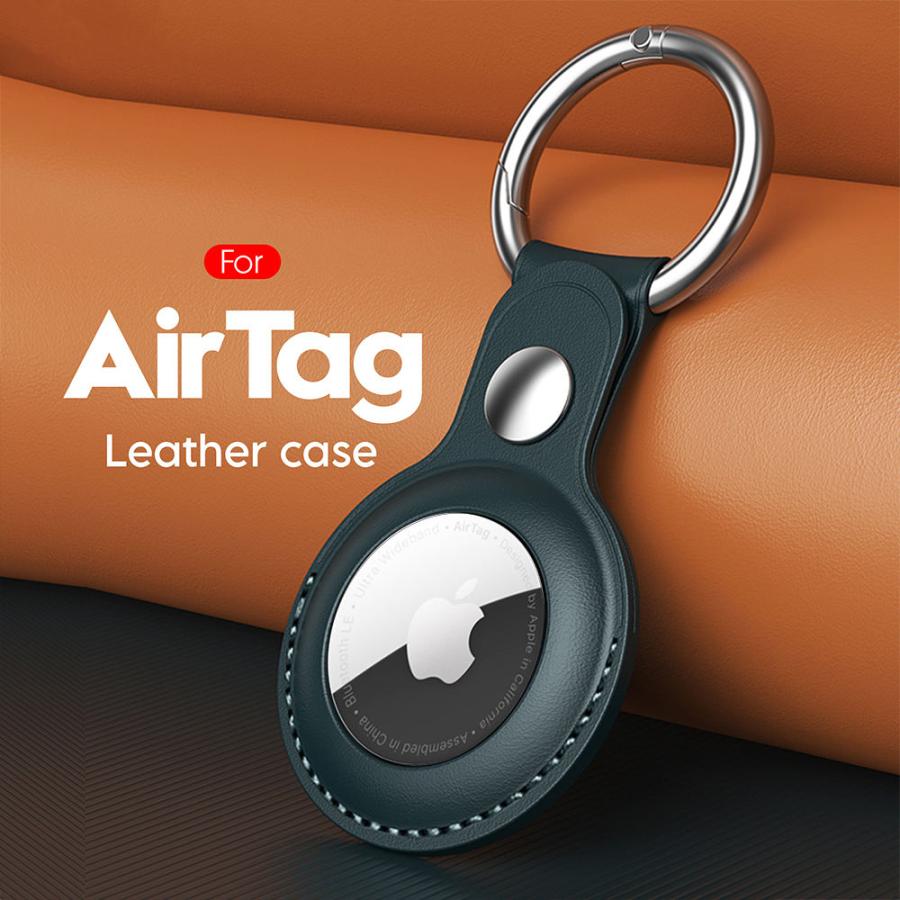 AirTag ケース カバー レザー キーホルダー 用 子供 カバー 革 エアタグ エアータグ 財布 自転車 車 本体 保護 メール便送料無料 airtag-leather:World Select 通販 エアタグ airtag レザーケース キーリング レッド アップル 大人気