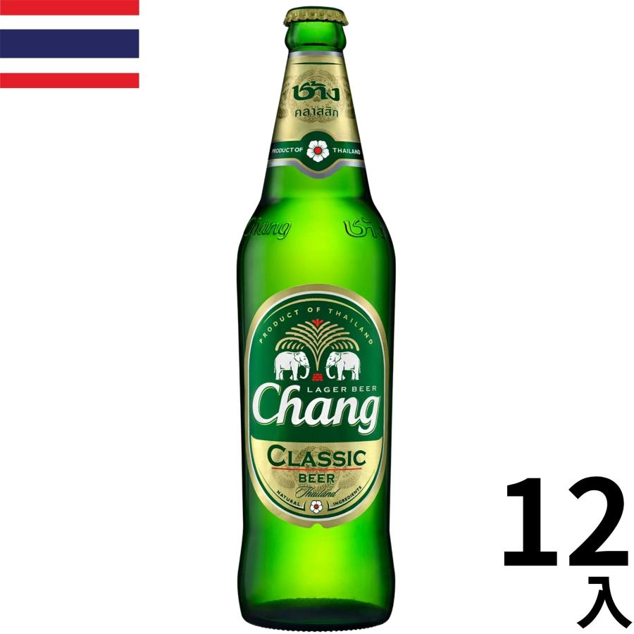 Chang（チャーン） ビール 620ml 12本 大瓶 タイ ラガー 正規輸入品