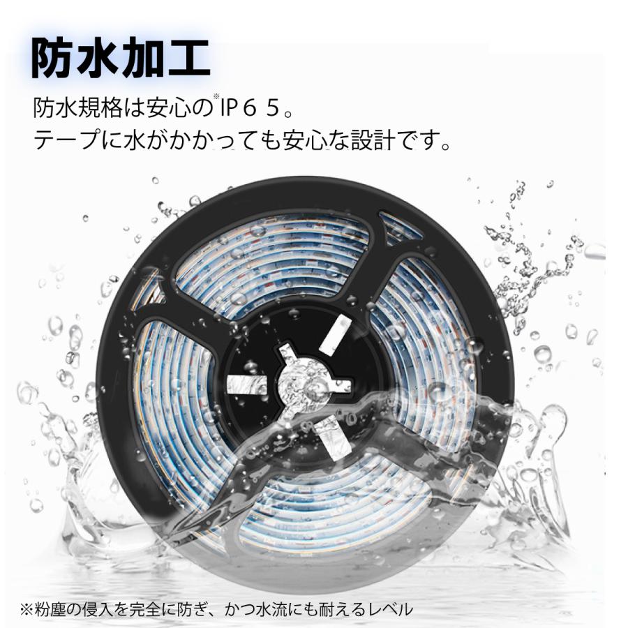 植物育成ライト led 2m 防水 usb対応 両面テープ 植物用ライト グロー