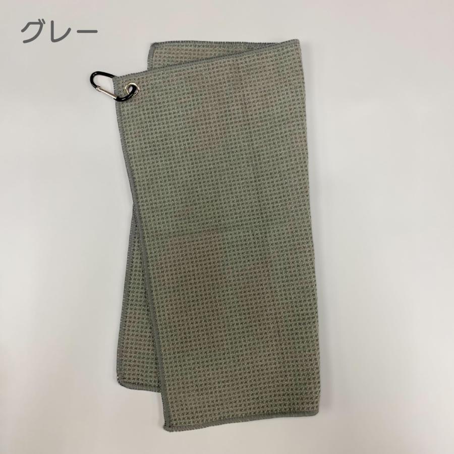 ゴルフ タオル ホルダー フック カラビナ付き プレゼント コンペ
