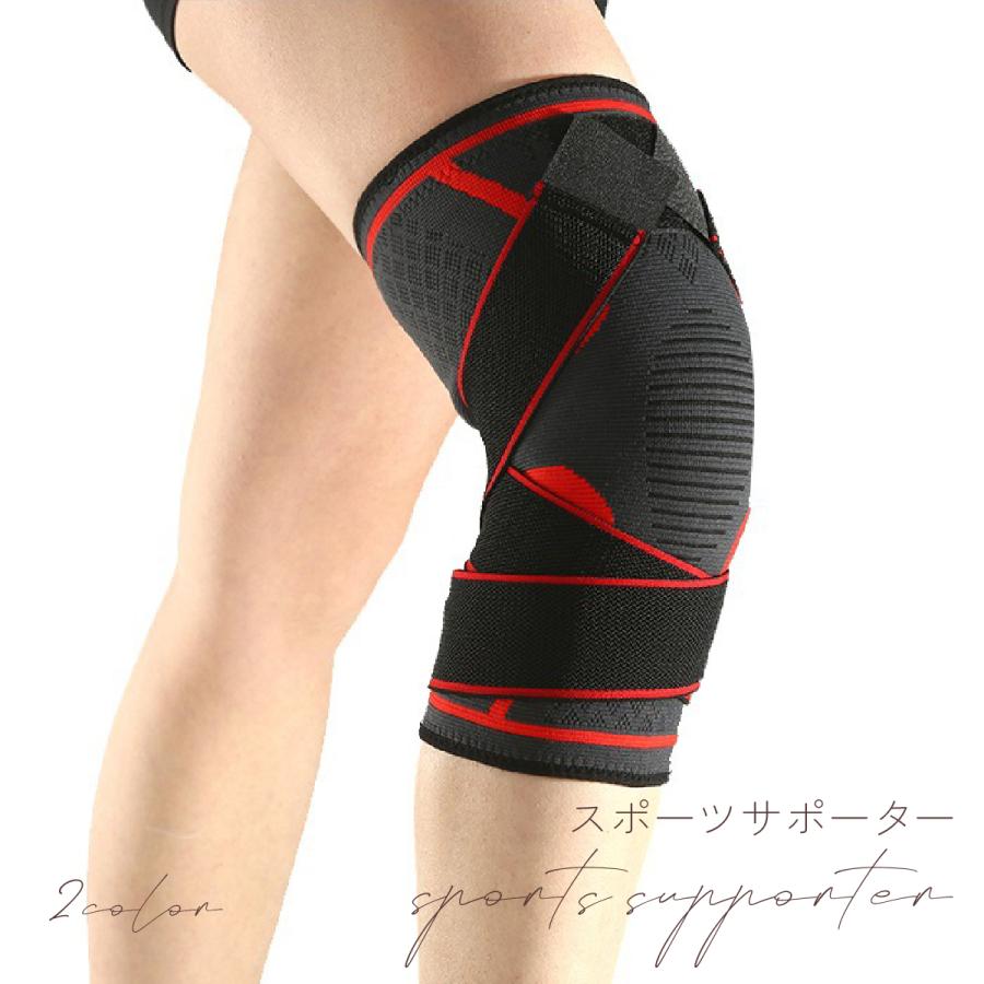 膝サポーター スポーツ 高齢者 薄手 マジックテープ 大きいサイズ 膝