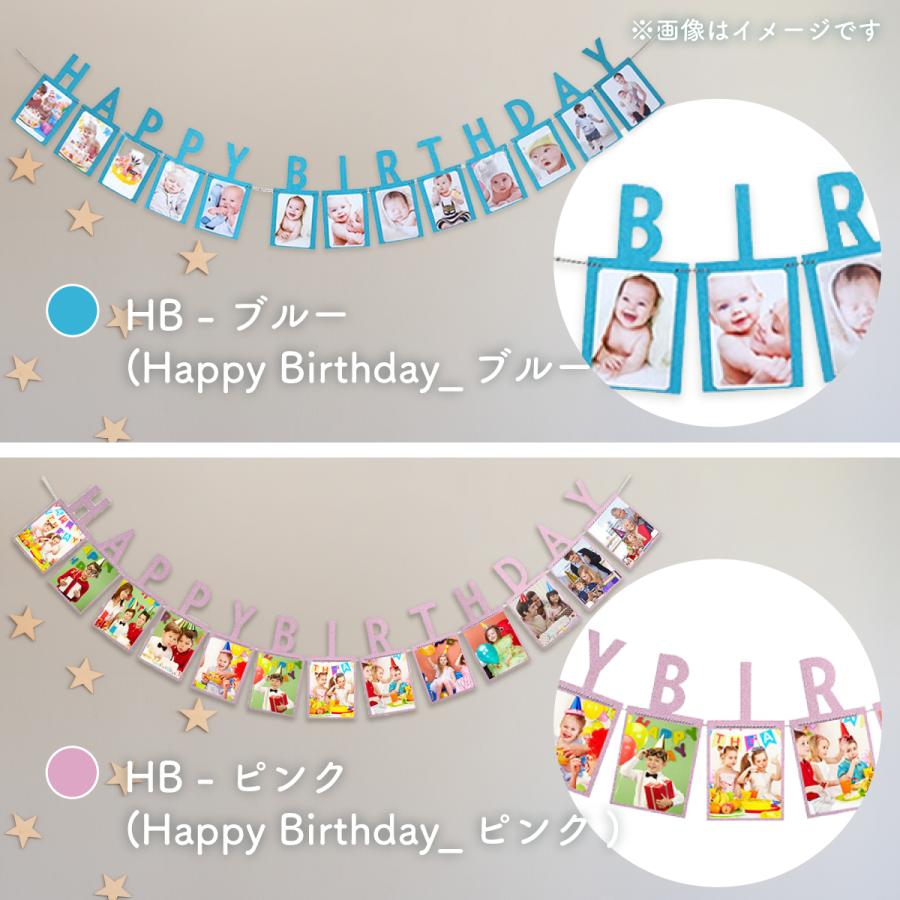 誕生日 飾り付け バースデー フォトガーランド 1歳 12ヶ月 12か月