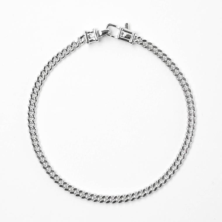 トムウッド TOM WOOD レディース メンズ ブレスレット CURB BRACELET M 100255 シルバー 26ssの画像