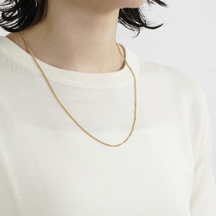 トムウッド TOM WOOD レディース メンズ ネックレス CURB CHAIN SLIM GOLD 100270 ゴールド 26ssの画像