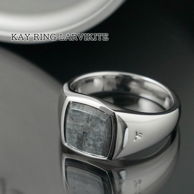 TOM WOOD（トムウッド） メンズ リング KAY RING LARVIKITE 101505