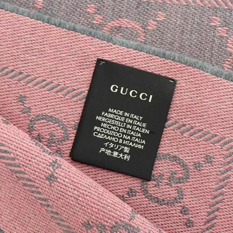 PayPay最大10% 1000円OFF対象 グッチ GUCCI レディース 中判ストール マフラー 133483 3G200 GRAPHITE PINK 1272 ZINC LIGHT GREY 1763 ANTHRACITE BLACK 23aw｜worldclub｜07