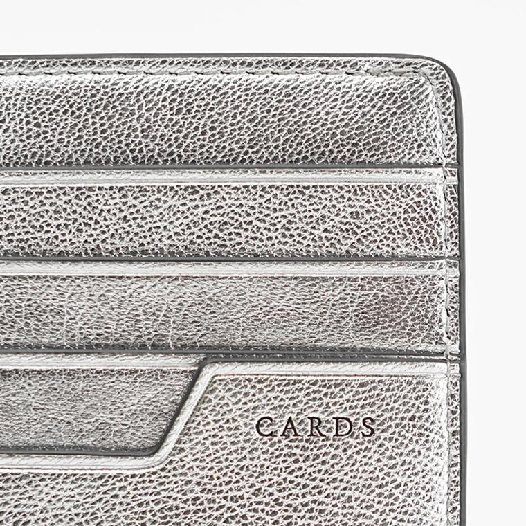 ゆき　アニヤハインドマーチ カードケース シルバー ANYA HINDMARCH（アニヤ・ハインドマーチ） レディース フラグメント