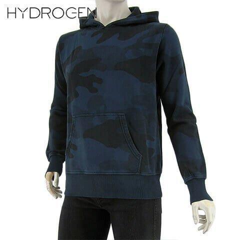 ハイドロゲン HYDROGEN メンズ パーカー CAMO HOODIE 290103 BLUE 