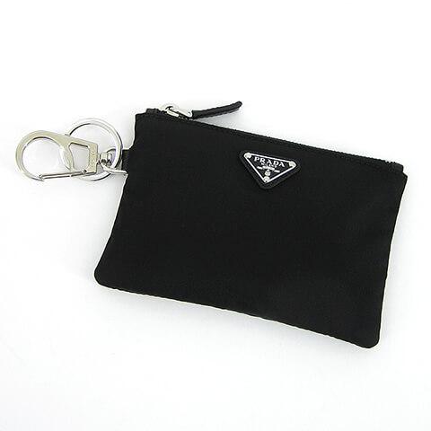 PRADA（プラダ） メンズ レディース キーリング付きミニポーチ TESSUTO 
