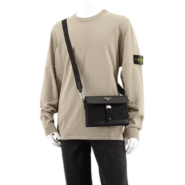 PRADA プラダ メンズ ショルダーバッグ TESSUTO SAFFIANO 2VD053 PRADA プラダ メンズ ショルダーバッグ TESSUTO SAFFIANO 2VD053