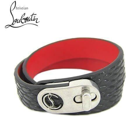 SPECIAL SALE 特別価格 クリスチャンルブタン CHRISTIAN LOUBOUTIN レディース ブレスレット ELISA  BRACELET DOUBLE 15 3205086 BLACK ANTIC SILVER B430 セール : 3205086-b430 :  WORLD CLUB 