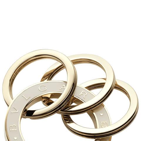 BVLGARI（ブルガリ） 完売御礼 ユニセックス キーリング 35277 WHITE