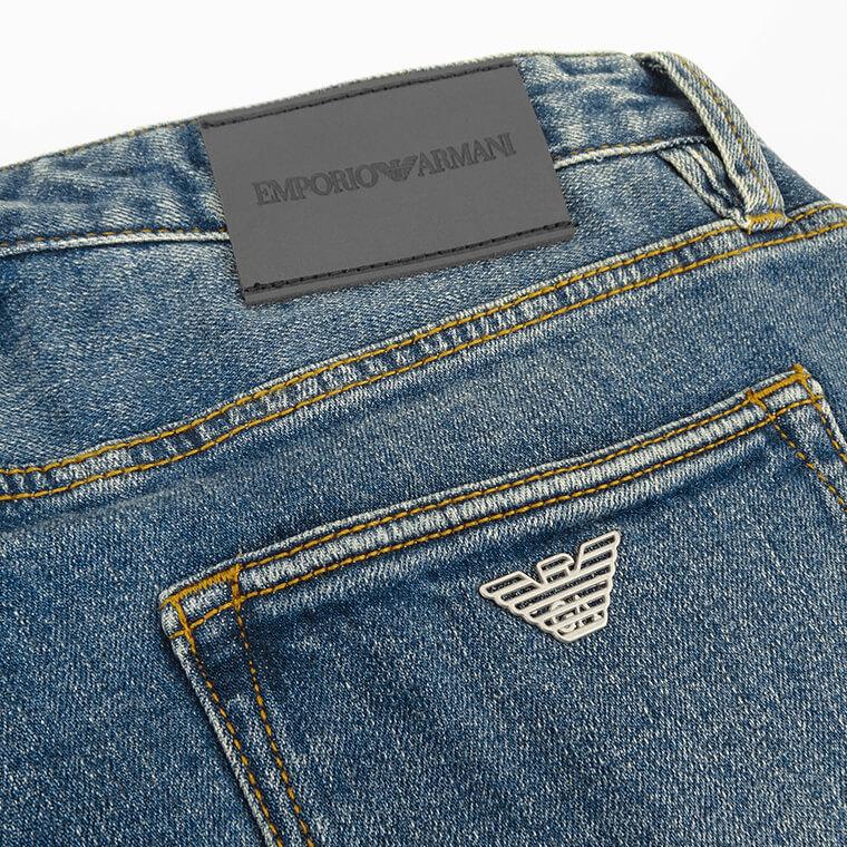 エンポリオアルマーニ EMPORIO ARMANI メンズ ジーンズ 3D1J75 1DRRZ DENIM BLU CH ウォッシュブルー 0943 24ss｜worldclub｜10