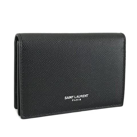 サンローラン SAINT LAURENT ユニセックス カードケース 469338 BTY7N ブラック 1000 24ss｜worldclub｜02