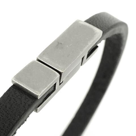 【未使用・希少】サンローラン レザーカットワークブレスレット サンローラン レザーブレスレット