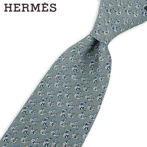 HERMES（エルメス） 完売御礼 メンズ ネクタイ SLOW COURSE 606160T