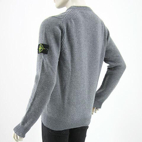 【即完サイズ❗️】ストーンアイランド　ニット　セーター　グレー　M グレー（灰色）系 STONE ISLAND(ストーンアイランド) ニット・セーター