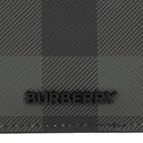 バーバリー BURBERRY London England メンズ フラグメントケース CHECK ZIP CARD CASE 8071680 CHARCOAL A1208 24ss｜worldclub｜07