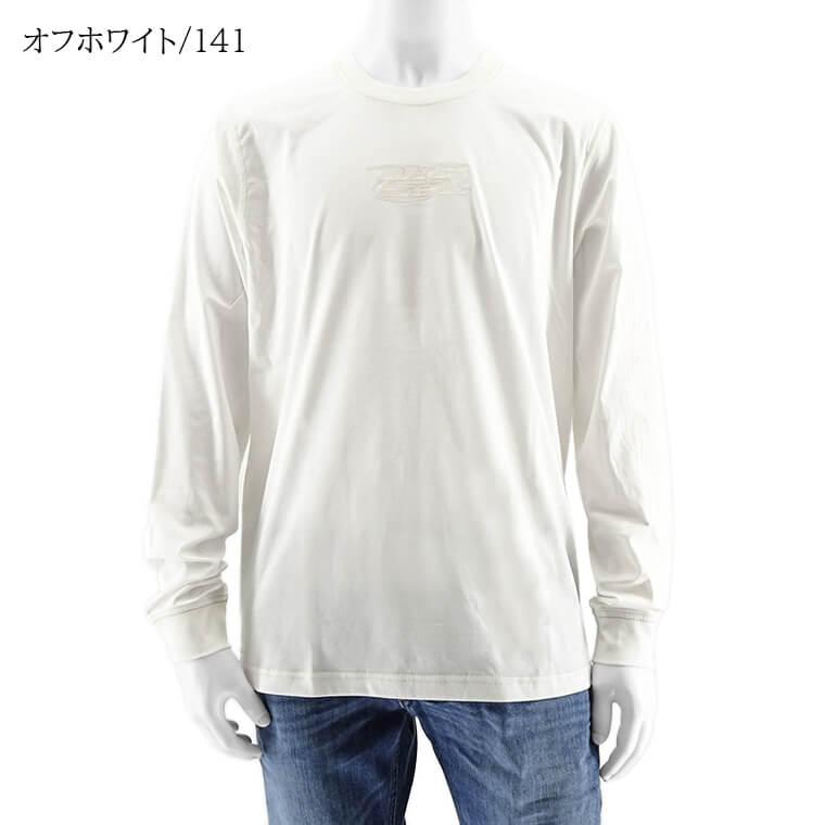 ディーゼル DIESEL メンズ 長袖Tシャツ T MUST LS SLITS N A12270 0QANW ブラック 9XX オフホワイト 141 24ss｜worldclub｜04