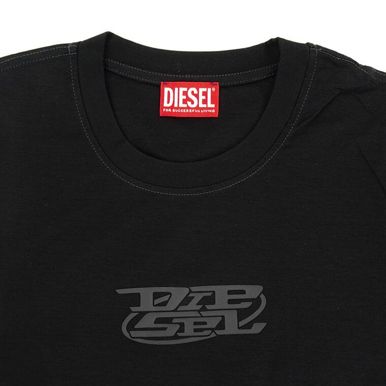 ディーゼル DIESEL メンズ 長袖Tシャツ T MUST LS SLITS N A12270 0QANW ブラック 9XX オフホワイト 141 24ss｜worldclub｜08