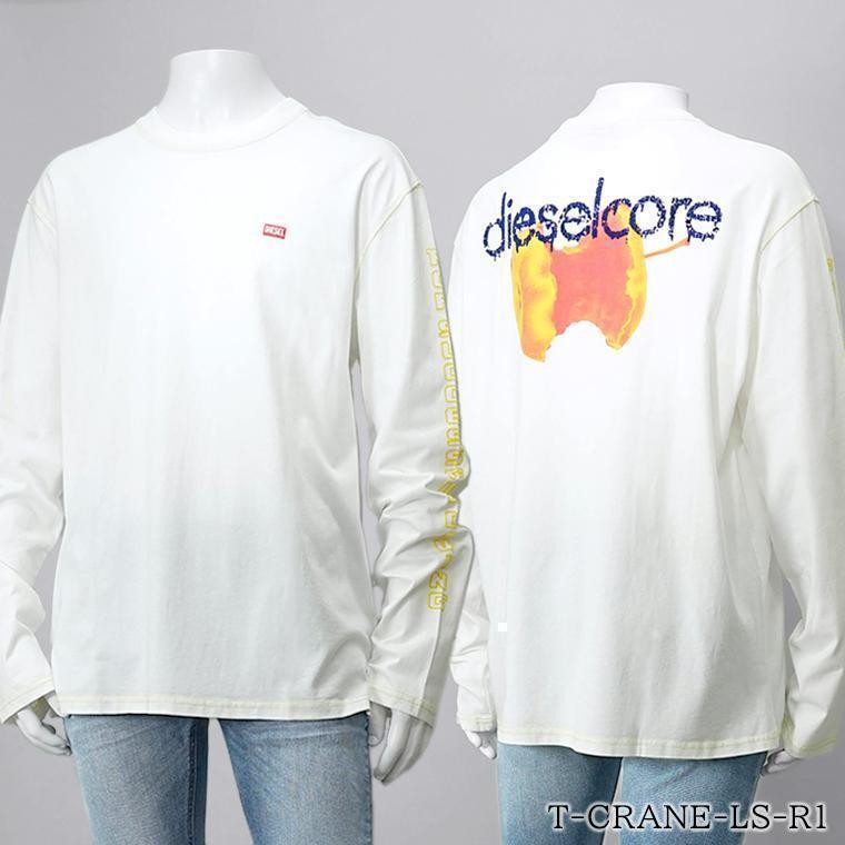 DIESEL（ディーゼル） メンズ 長袖Tシャツ T CRANE LS R1 A16627 0AKAK