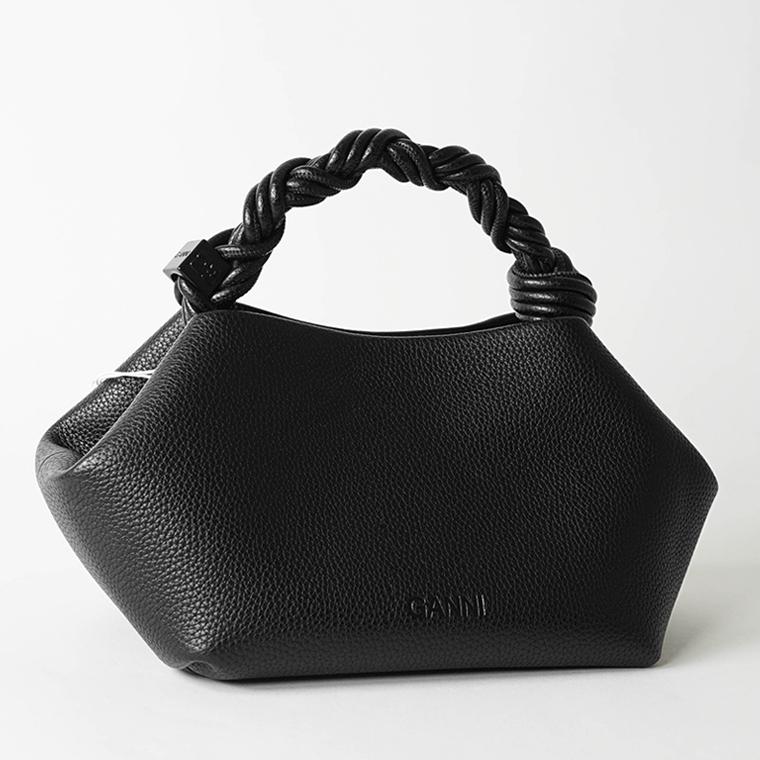 ガニー GANNI レディース バッグ BOU BAG SMALL GRAINED A6955 BLACK ブラック 099 25awの画像