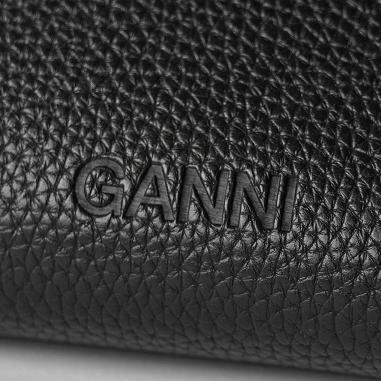 ガニー GANNI レディース バッグ BOU BAG SMALL GRAINED A6955 BLACK ブラック 099 25awの画像