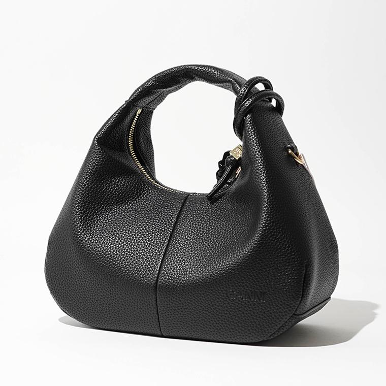 ガニー GANNI レディース バッグ MINI HOBO BAG A6976 BLACK ブラック 099 26ssの画像