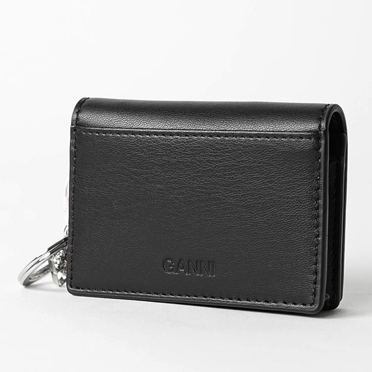 GANNI（ガニー） レディース コイン＆カードケース A7042 BLACK 