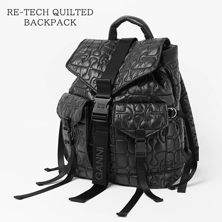 ガニー GANNI レディース バックパック RE TECH QUILTED BACKPACK B2080004 BLACK ブラック 099 26ss