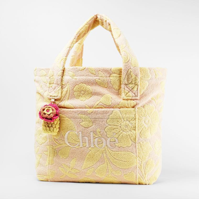 Chloe（クロエ） Chloe KIDS キッズ トートバッグ C21227 PINK YELLOW